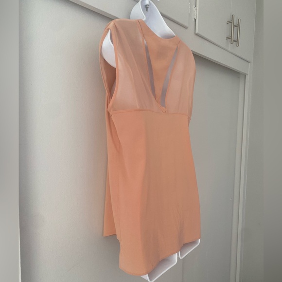 Phillip Lim silk blouse, back cut-out, peach color size 2 - Picture 6 of 14